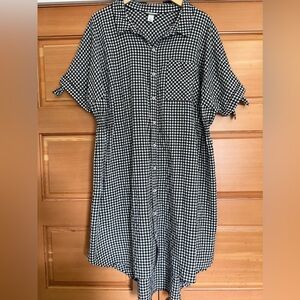 Ava & Viv Gingham Shirt Dress
